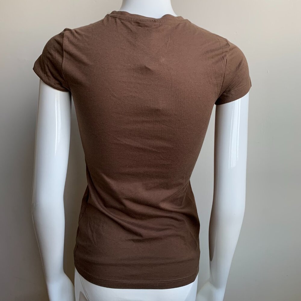 Billabong surf brown & gold foil logo graphic slim t-shirt - Picture 3 of 3